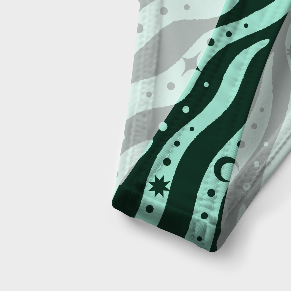 Purplehecate Green Vision Illusion Versa-Tie Two-Piece Swimsuit