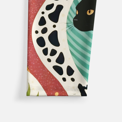 Purplehecate Mystic Forest Cat Yoga Pants