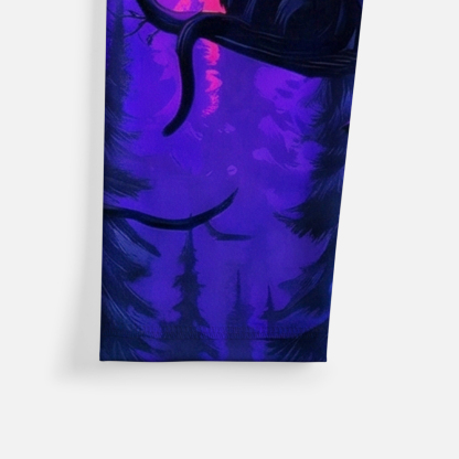 Purplehecate Twilight Forest Guardian Cat Yoga Pants