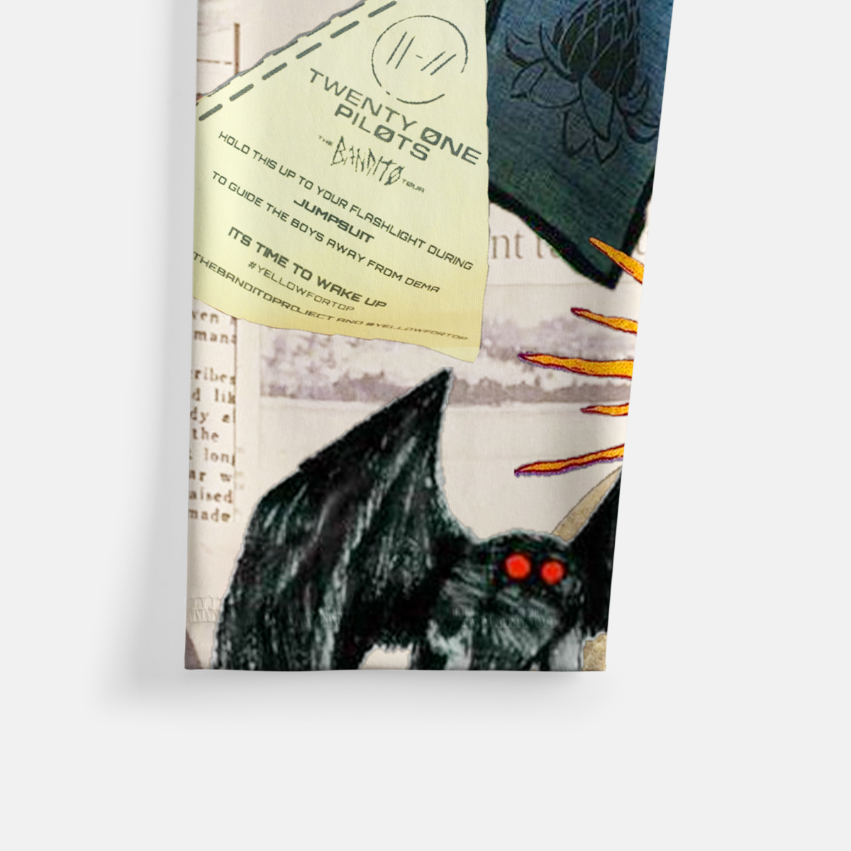 Purplehecate Cryptid Warning Collage Yoga Pants