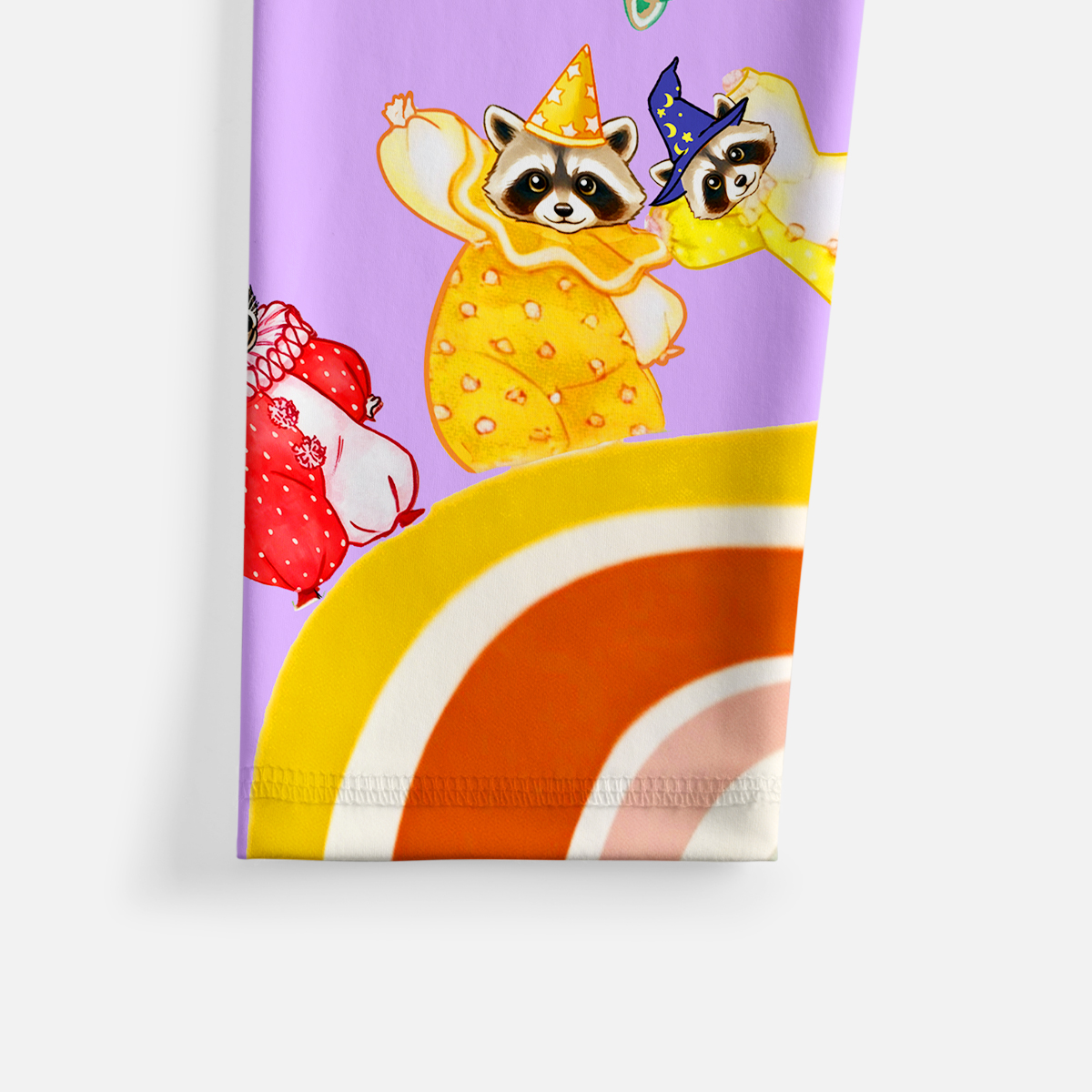 Purplehecate Rainbow Raccoon Star Yoga Pants