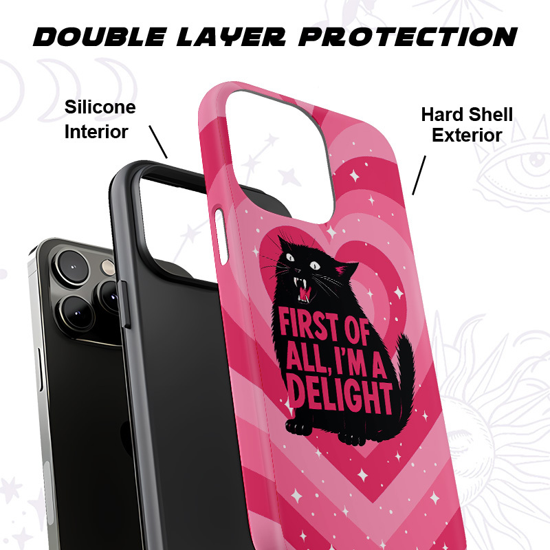 Purplehecate First Of All I'm A Delight Cat Phone Case