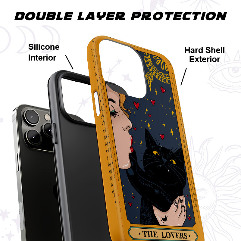 Purplehecate The Lovers Cat Tarot Phone Case