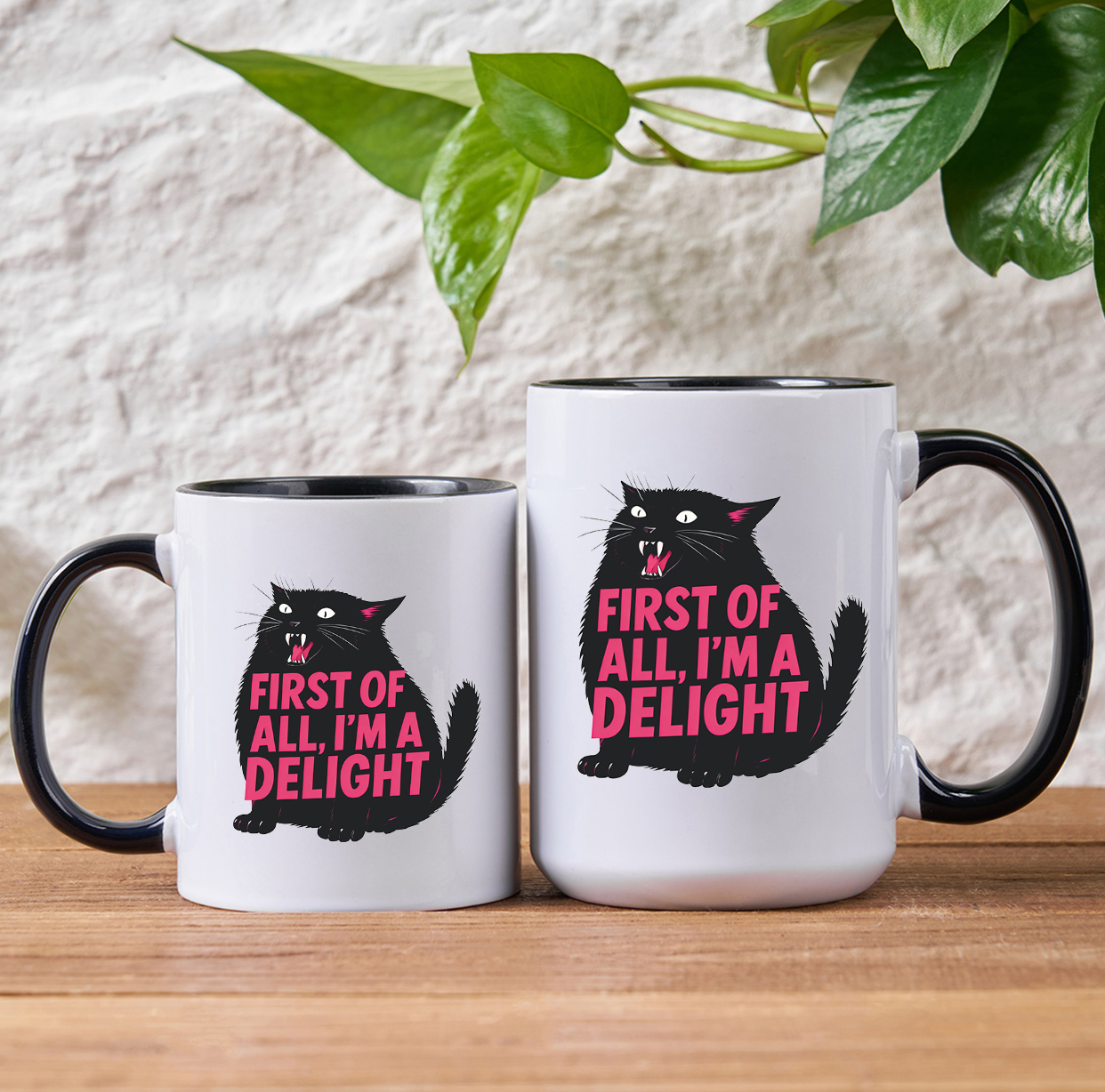 Purplehecate First Of All I'm A Delight Cat Mug