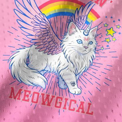 Purplehecate Fluffin Meowgical Mesh Jersey Tank Top