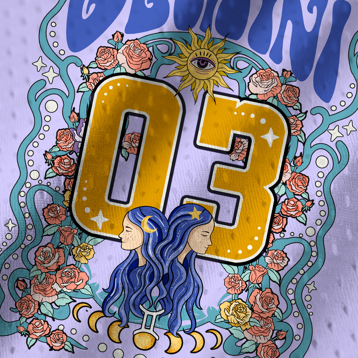 Purplehecate Gemini Spirit Zodiac Mesh Jersey Tank Top