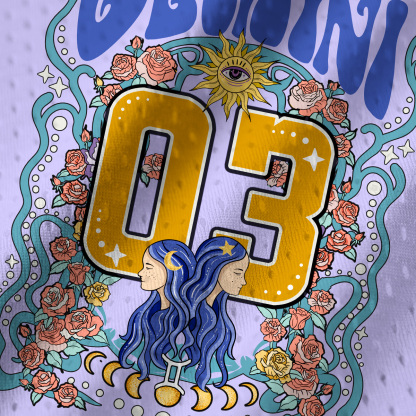 Purplehecate Gemini Spirit Zodiac Mesh Jersey Tank Top