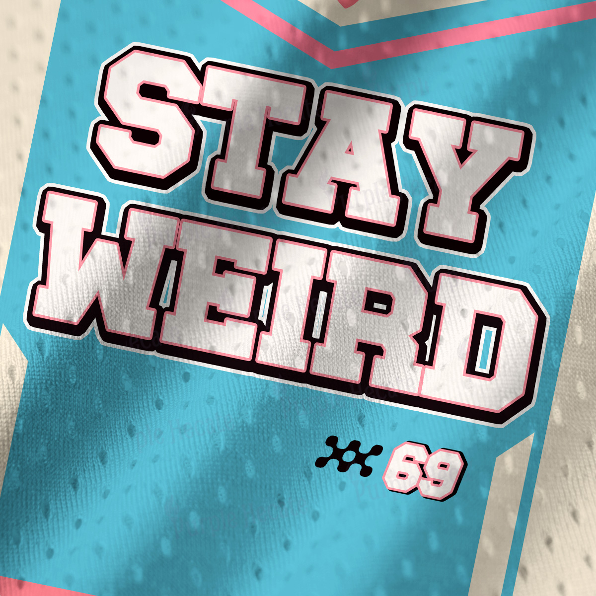 Purplehecate Stay Weird Mesh Jersey Tank Top