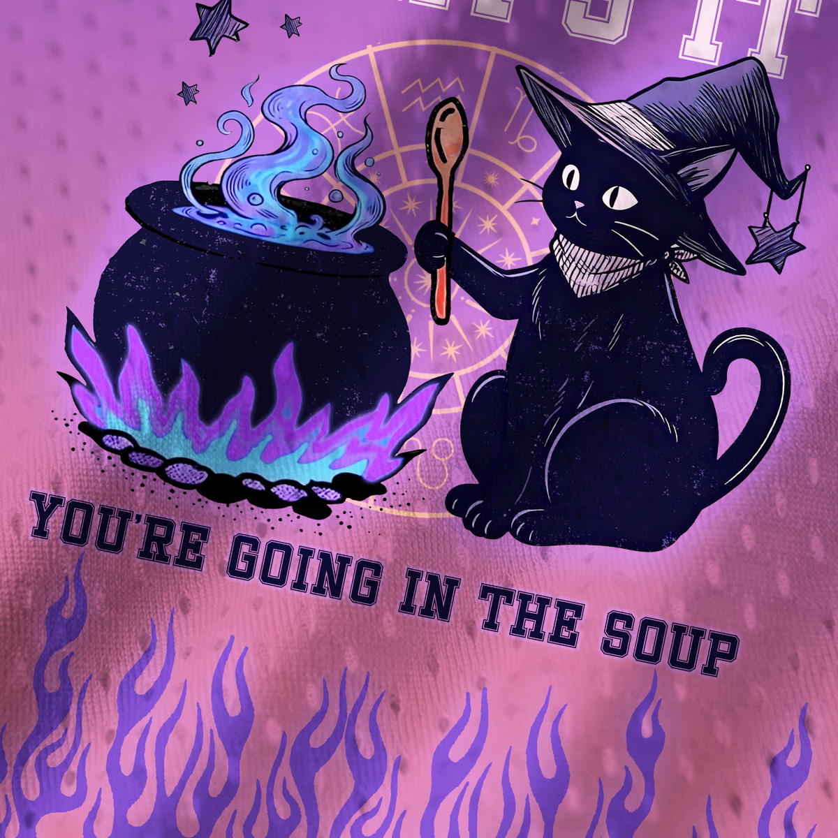 Purplehecate That's It You're Going In The Soup Mesh Jersey Tank Top