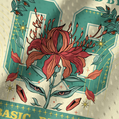 Purplehecate Radicalized By Basic Decency Mesh Jersey Tank Top