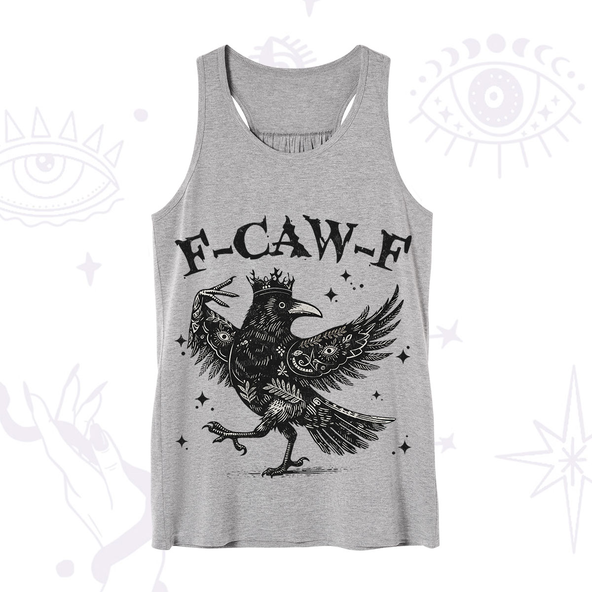 Purplehecate F-caw-f Funny Crow Tank