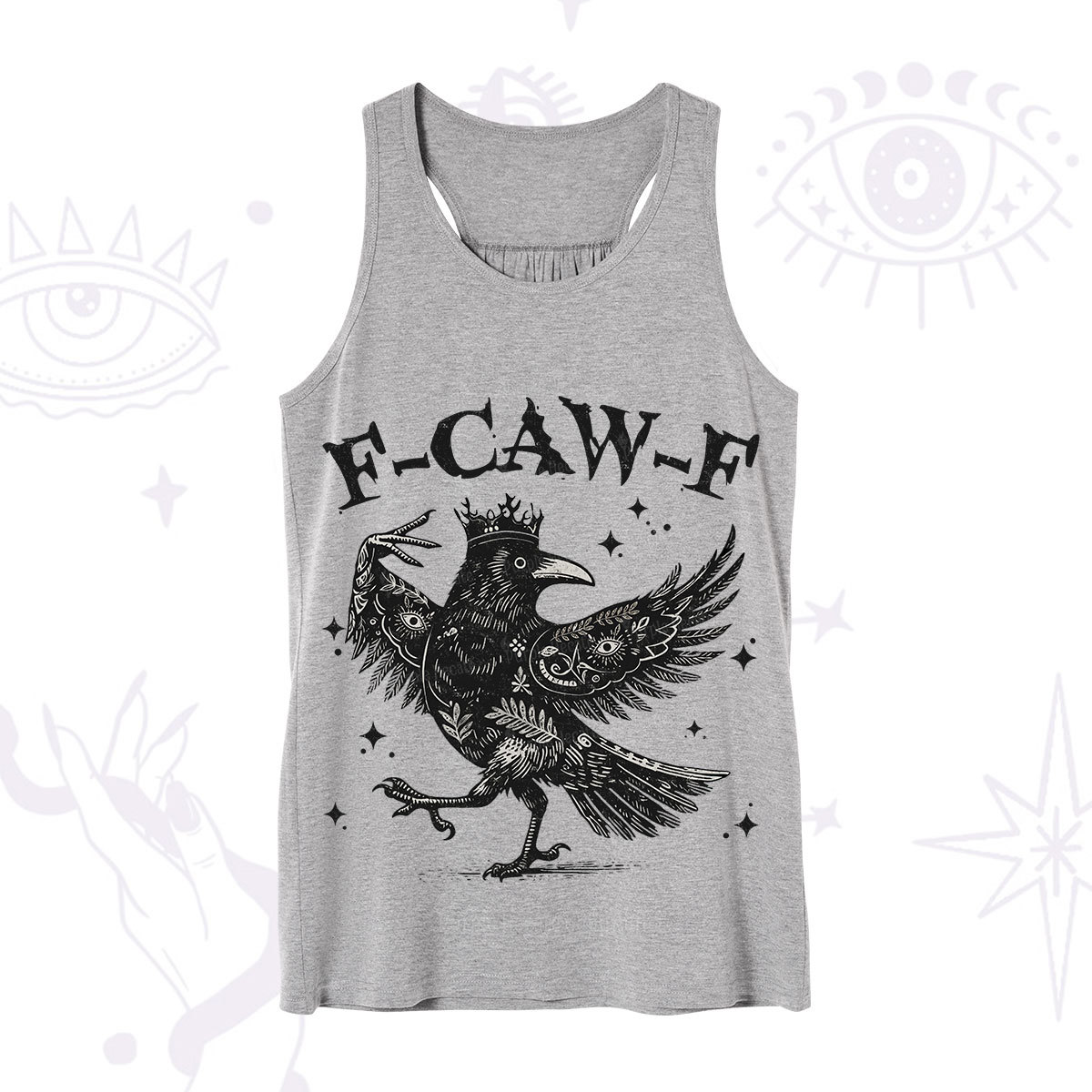 Purplehecate F-caw-f Funny Crow Tank