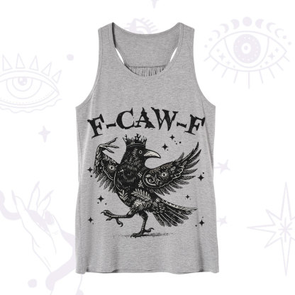 Purplehecate F-caw-f Funny Crow Tank