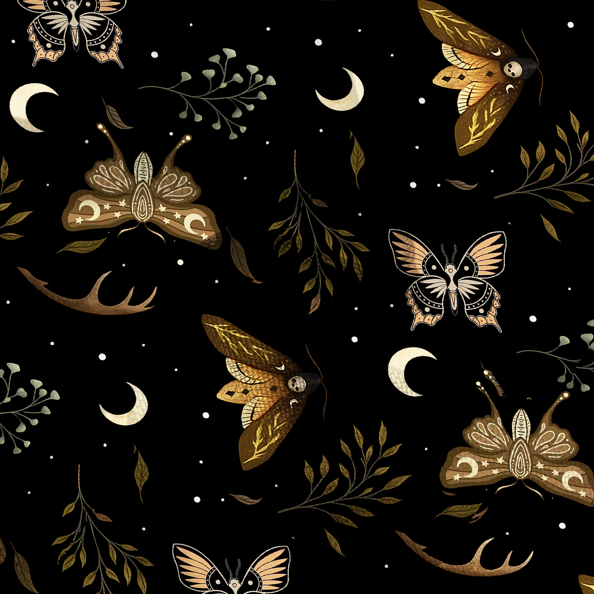 Purplehecate Moth Moon Mesh Cover Up Dress