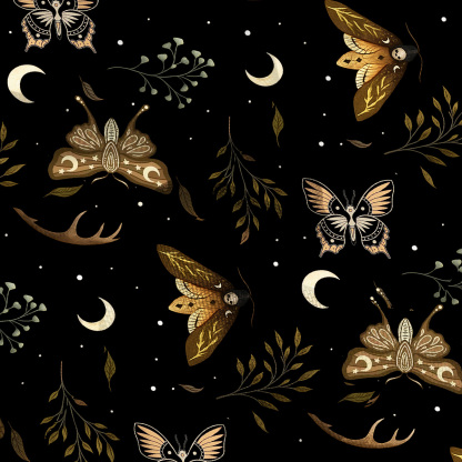 Purplehecate Moth Moon Mesh Cover Up Dress