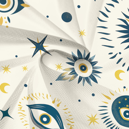 Purplehecate Evil Eye Tribal Mesh Cover Up Dress