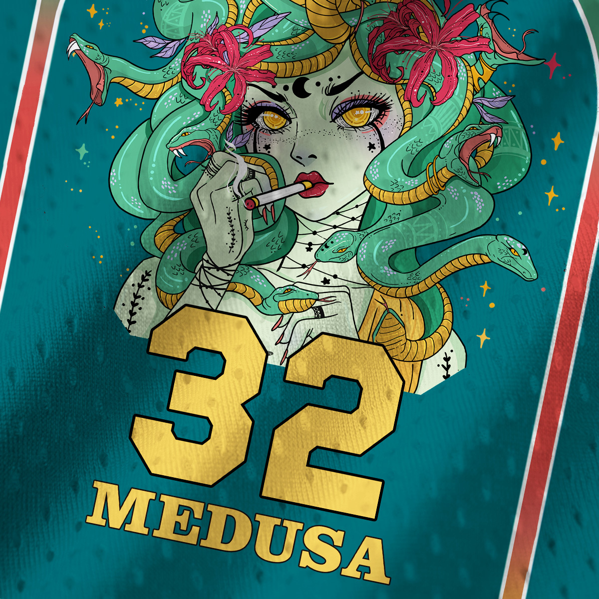 Purplehecate The Greek Goddess Medusa Mesh Jersey Tank Top