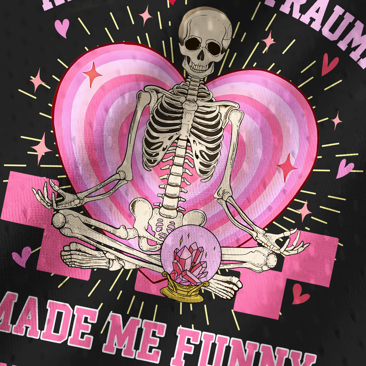 Purplehecate At Least My Trauma Made Me Funny Mesh Jersey Tank Top