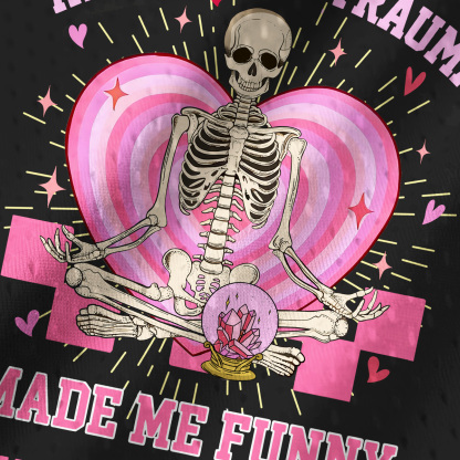 Purplehecate At Least My Trauma Made Me Funny Mesh Jersey Tank Top