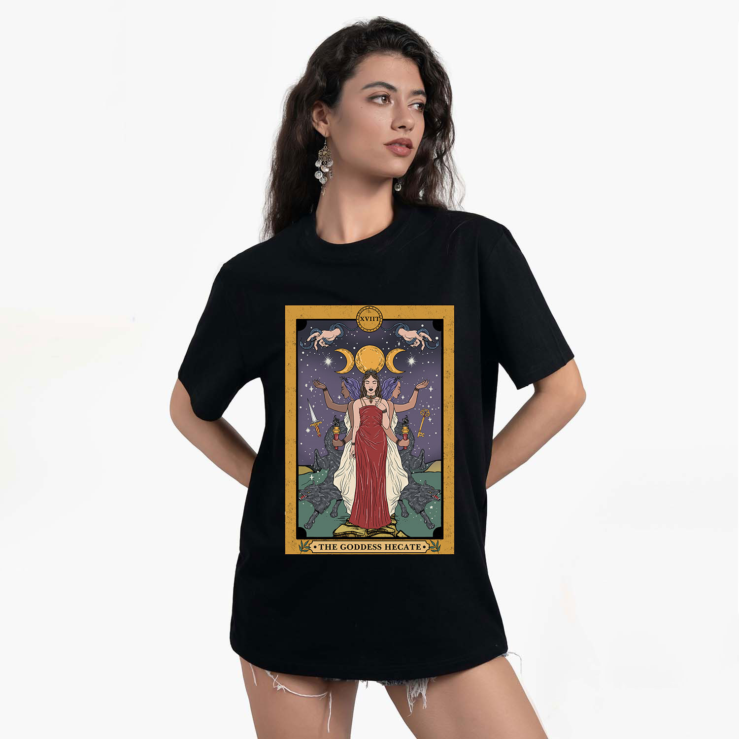 Purplehecate The Goddess Hecate Tarot T-Shirt