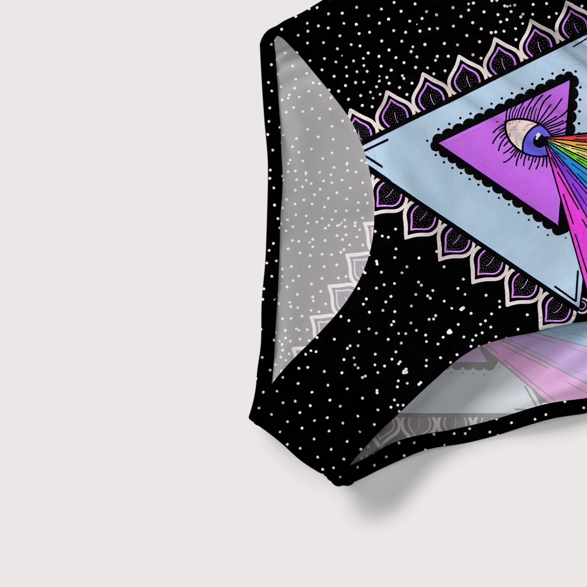 Purplehecate Prism of Rainbow Slim-Strap Swimsuit