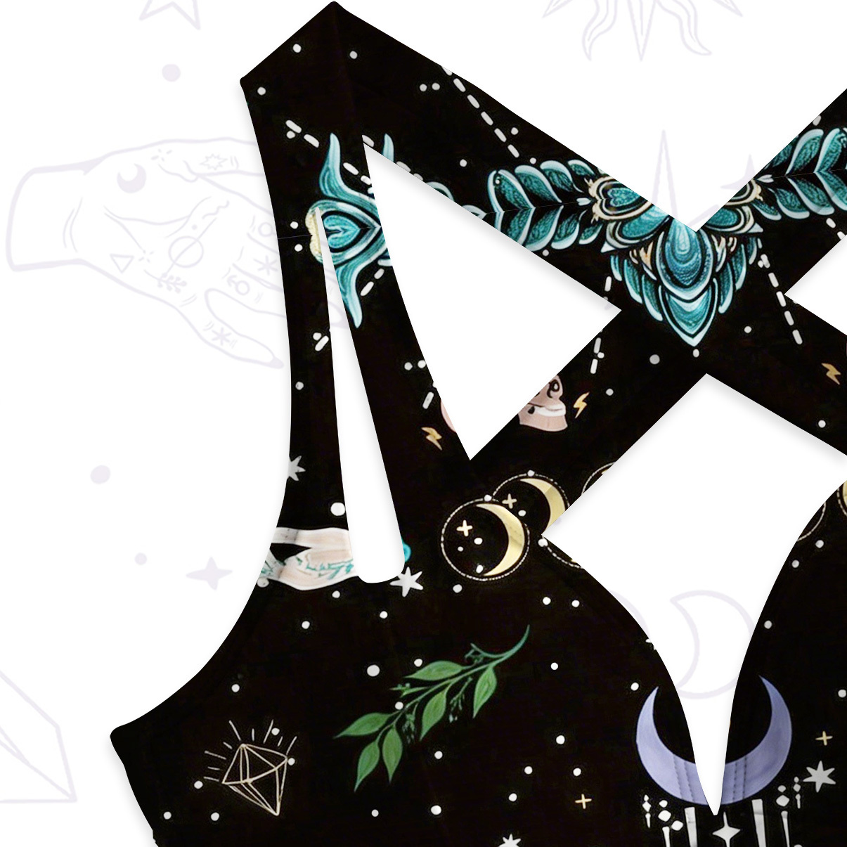 Purplehecate Moonlight Metamorphosis One-Piece Swimsuit