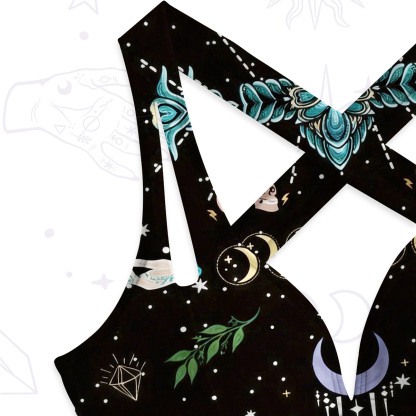 Purplehecate Moonlight Metamorphosis One-Piece Swimsuit