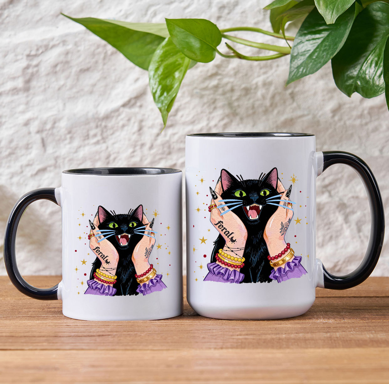 Purplehecate Feral Cat Magic Mug