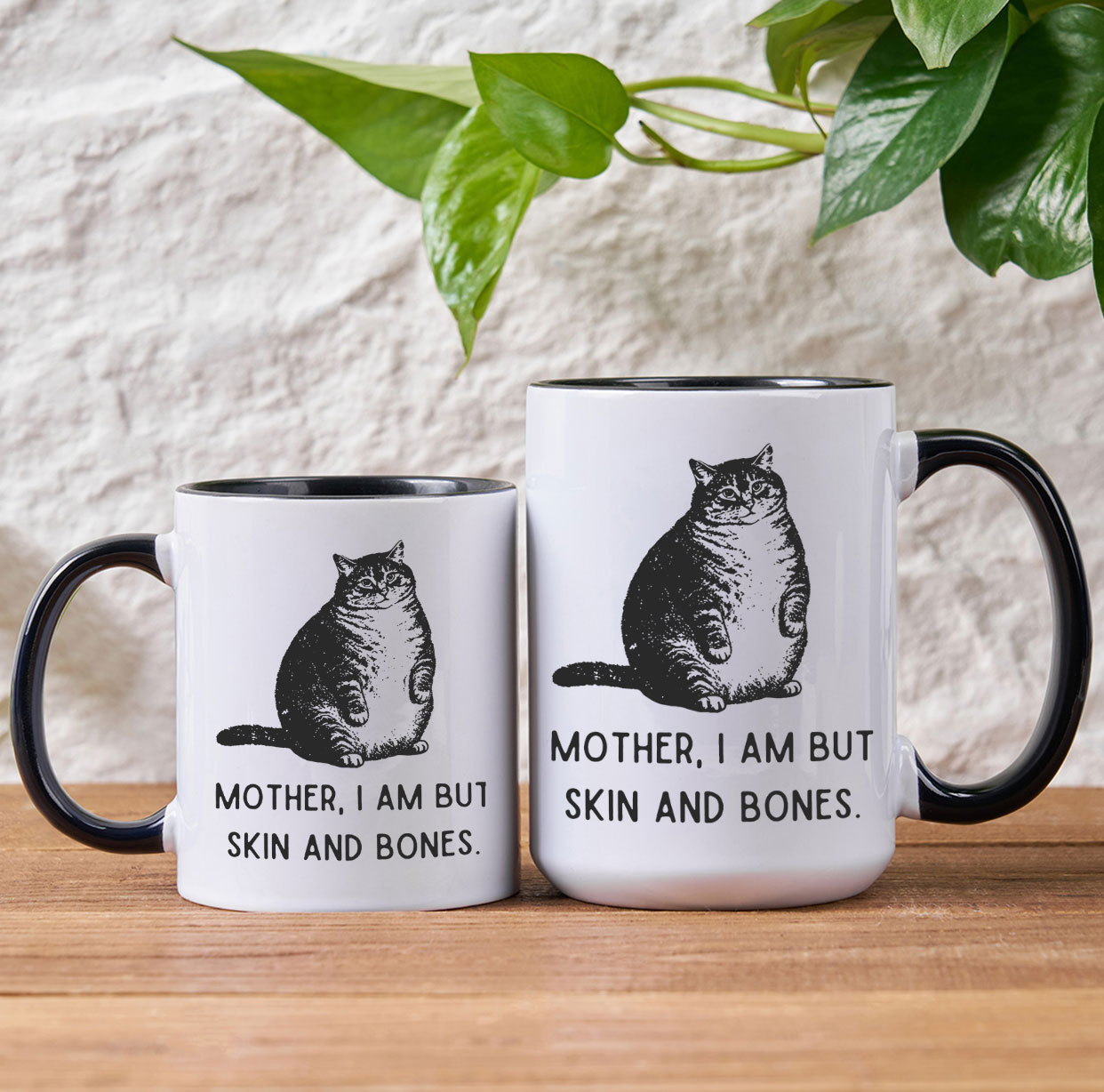 Purplehecate Cat Mother I Am But Skin And Bones Mug