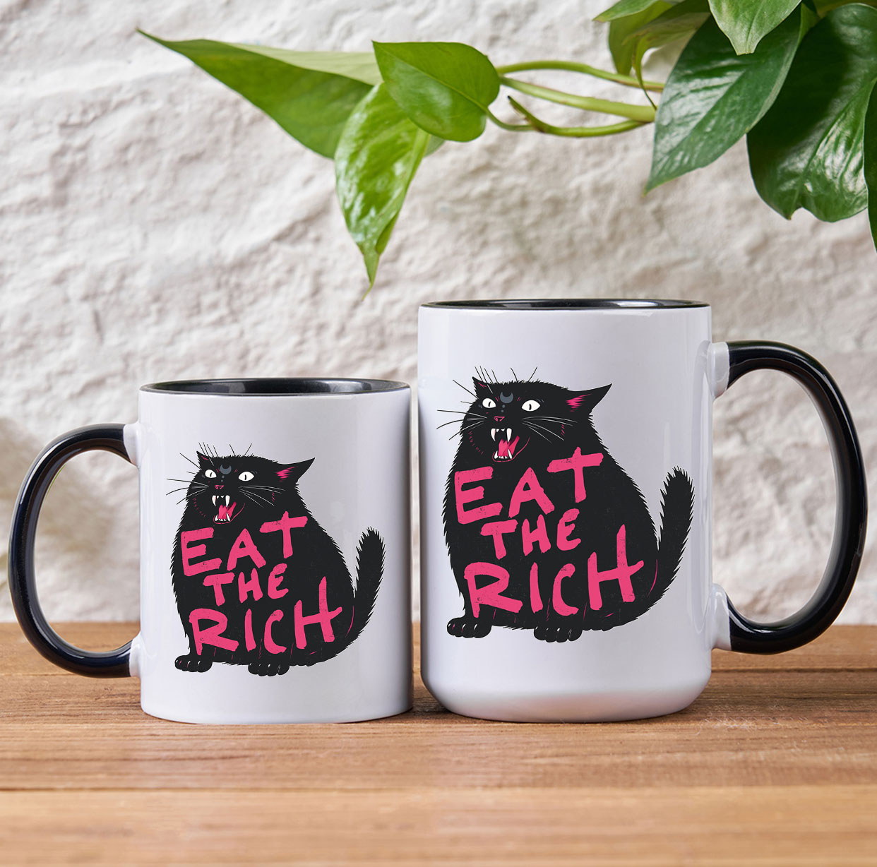 Purplehecate Eat The Rich Cat Mug