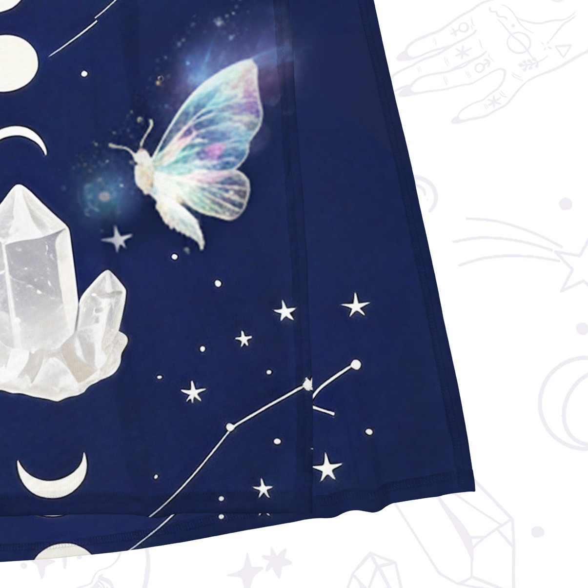 Purplehecate Crystal Moon Alignment Mesh Maxi Tank Beach Dress