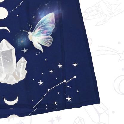 Purplehecate Crystal Moon Alignment Mesh Maxi Tank Beach Dress