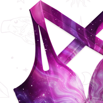 Purplehecate Cosmic Heart One-Piece Swimsuit