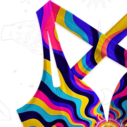 Purplehecate Psychedelic Bloom One-Piece Swimsuit