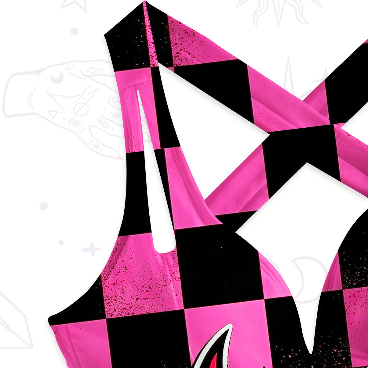 Purplehecate Heart of a Demon One-Piece Swimsuit