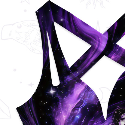 Purplehecate The Cosmic Guide One-Piece Swimsuit