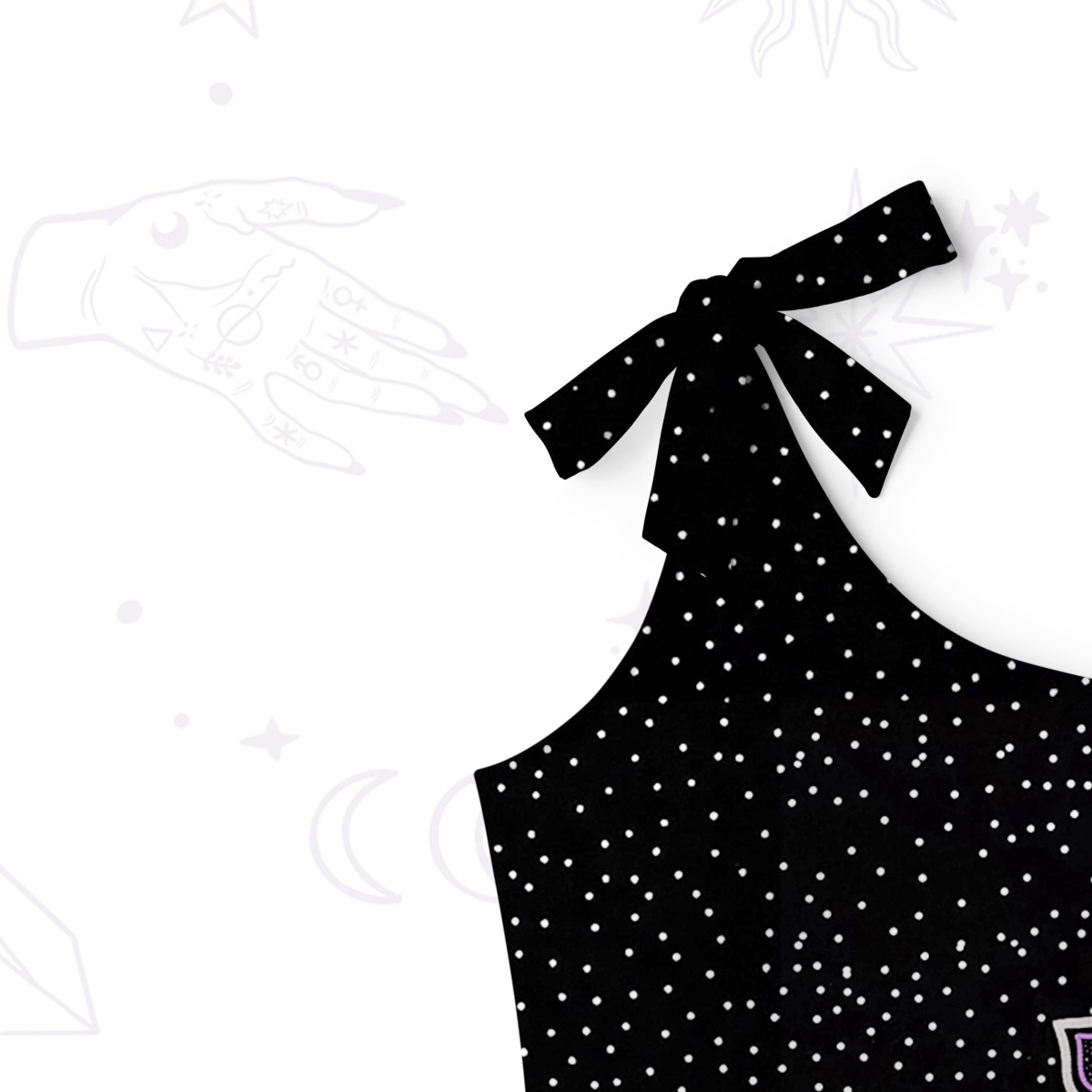 Purplehecate Prism of Rainbow One-Shoulder One-Piece Swimsuit