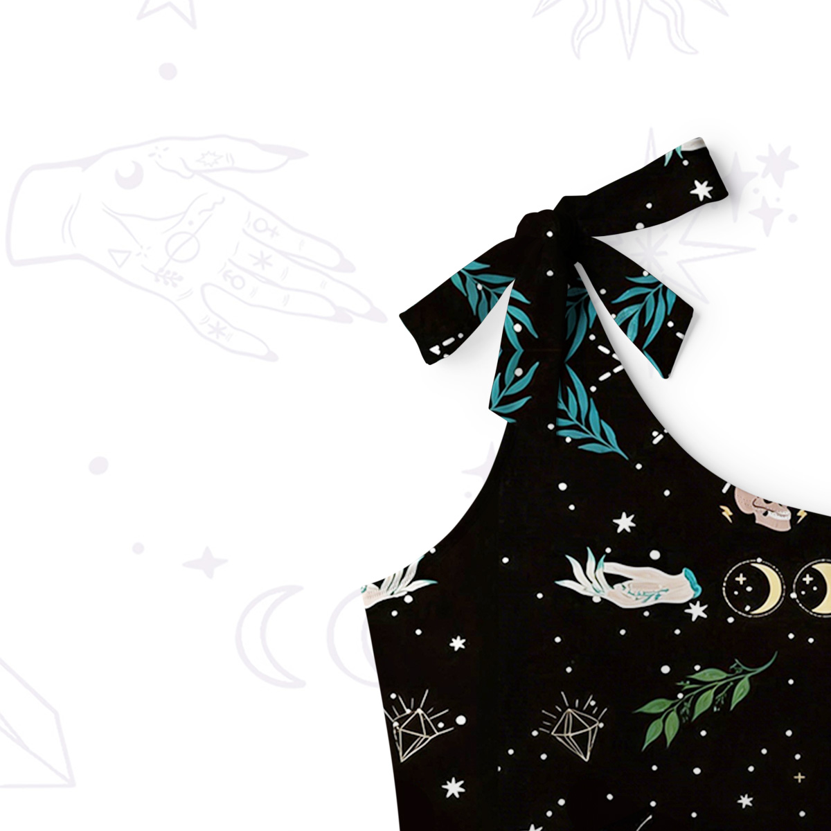 Purplehecate Moonlight Metamorphosis One-Shoulder One-Piece Swimsuit