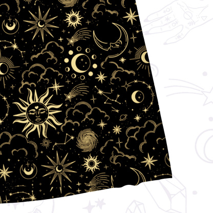 Purplehecate Mysterious Star & Moon Mesh Maxi Tank Beach Dress