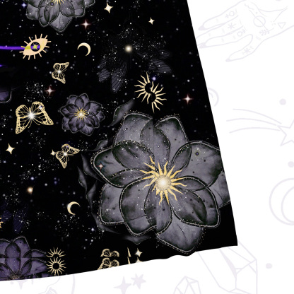 Purplehecate Starlit Cats & Butterflies Mesh Maxi Tank Beach Dress