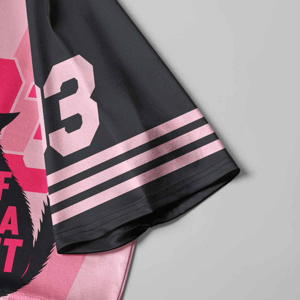 Purplehecate First Of All I'm A Delight Cat Crop Jersey Top