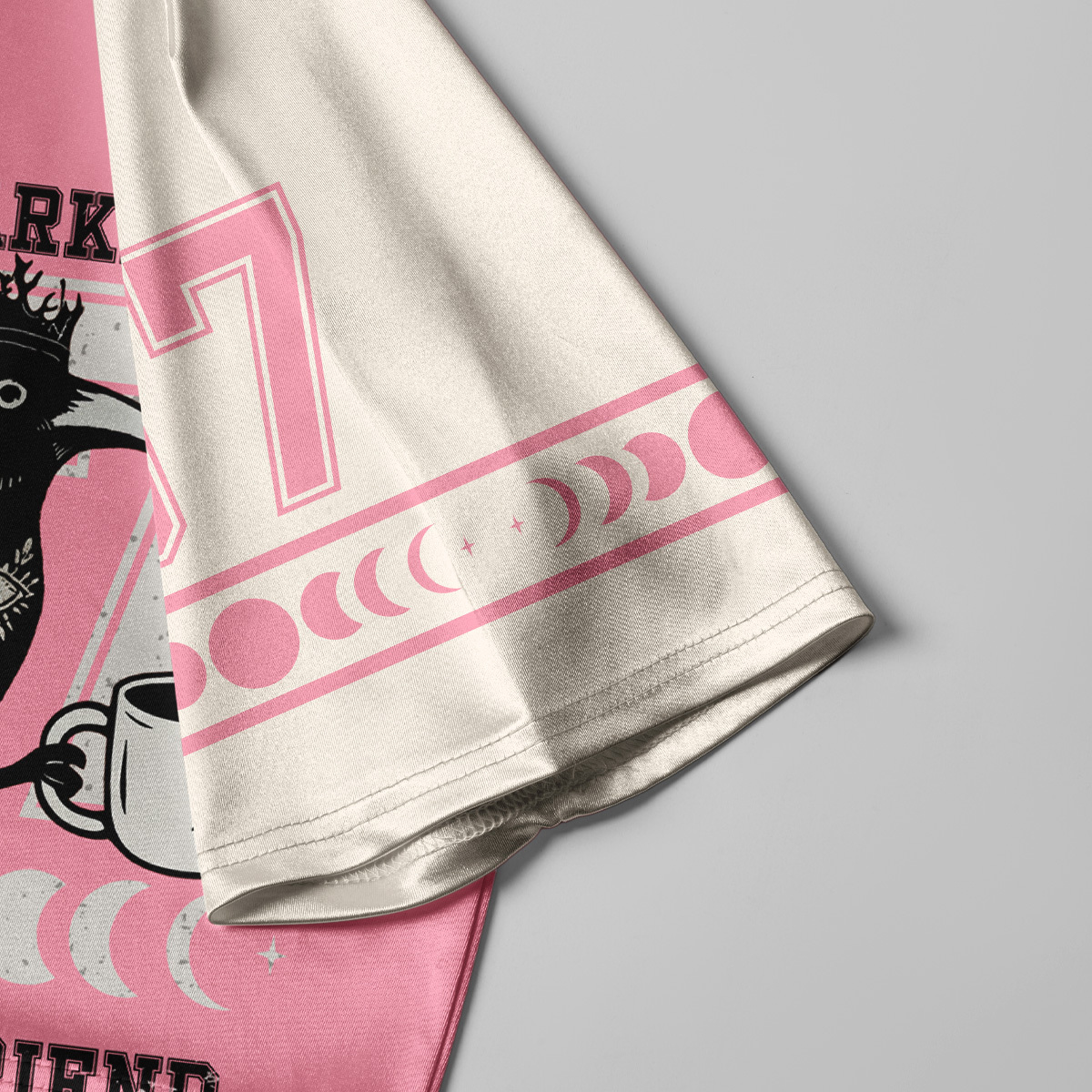 Purplehecate Hello Darkness My Old Friend Crop Jersey Top