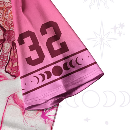 Purplehecate Butterfly Witchy Crop Jersey Top