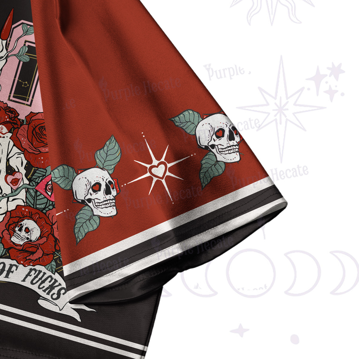 Purplehecate The Zero Of Fucks Crop Jersey Top