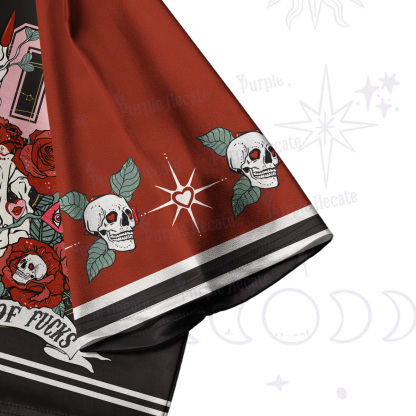 Purplehecate The Zero Of Fucks Crop Jersey Top