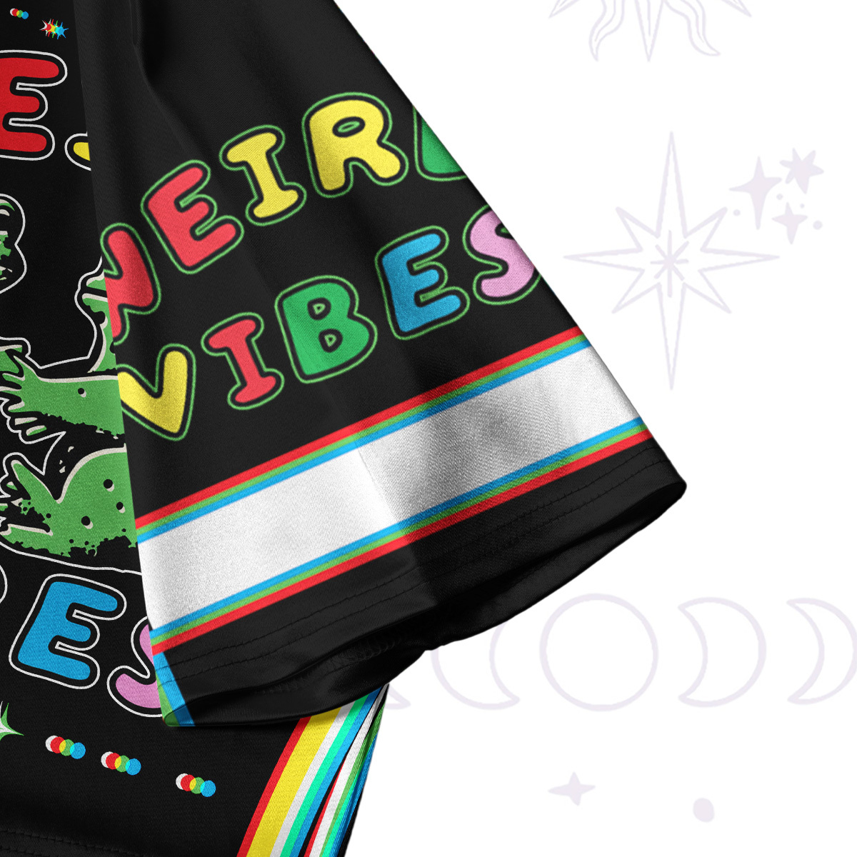 Purplehecate Weird Frog Vibes Crop Jersey Top