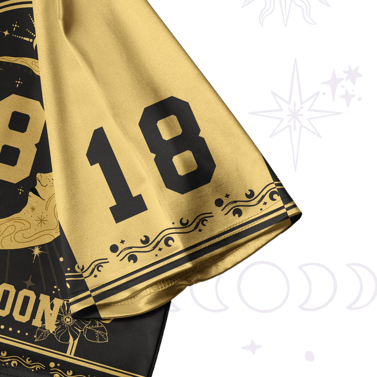 Purplehecate The Moon Crop Jersey Top