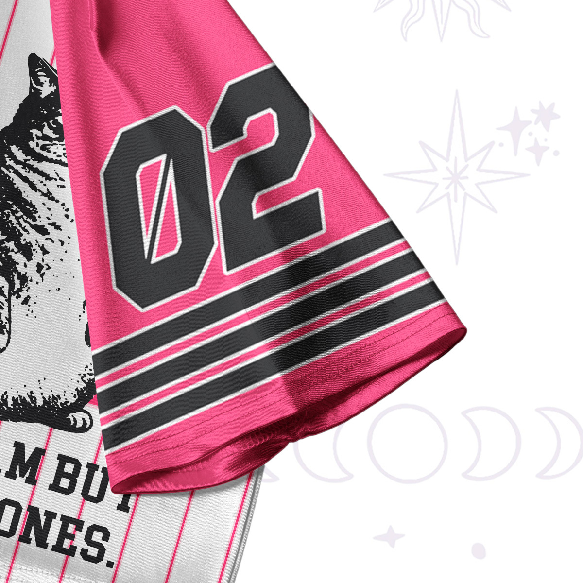 Purplehecate Cat Mother I Am But Skin And Bones Crop Jersey Top