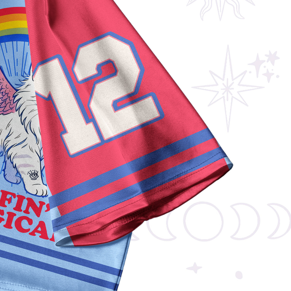 Purplehecate Fluffin Meowgical Crop Jersey Top