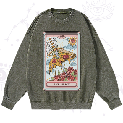 Purplehecate The Slice Tarot Washed Sweatshirt
